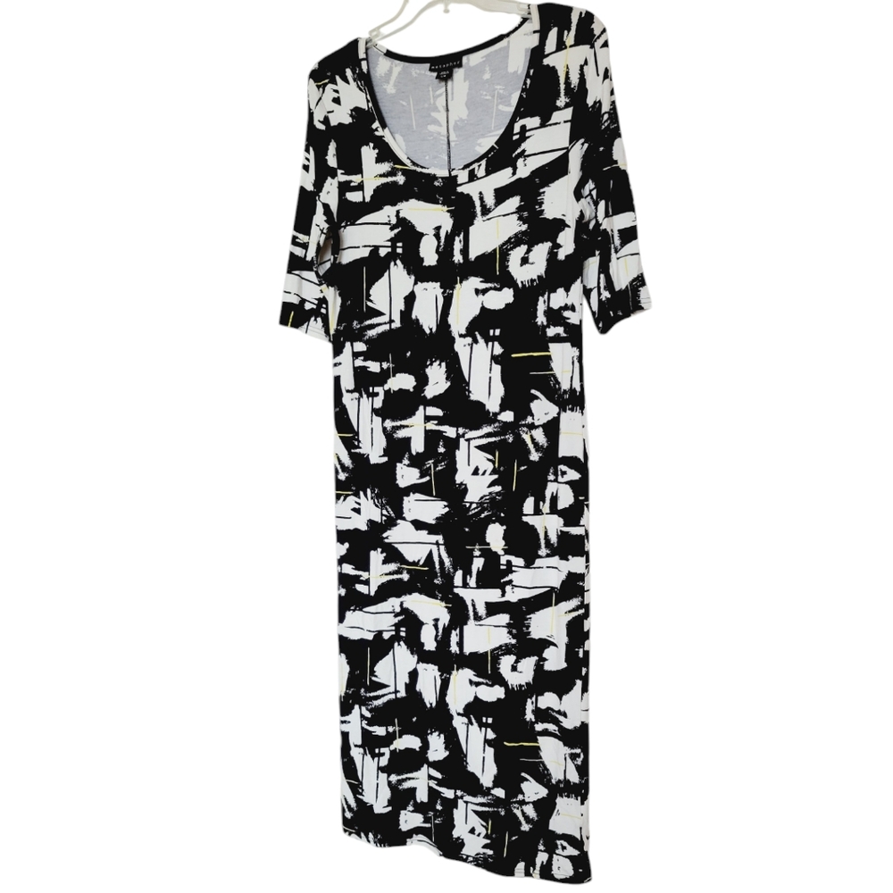 🌺3 For $10 Metaphor Abstract Print Midi Dress